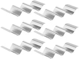 6PCS Stainless Steel Taco Holders, 3 Slots Taco Stand Rack Set with Handles, Oven Grill Dishwasher V1192-AZ-W-18443