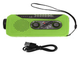 Emergency Radio Hand Power Generation Solar Radio with LED Flashlight 2000mah Charging for Camping V1294-YM0523-3115220020414