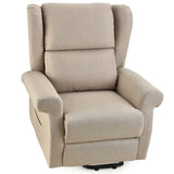 FORTIA Electric Recliner Lift Heat Chair for Elderly, Massage, Heat Therapy, Aged Care, Beige V219-HECLCRFOB3BG