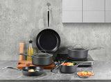 8-Piece Cookware Set with Non-stick Coating and Glass Lids V196-KS080