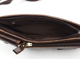 Leather Fanny Pack with Adjustable Strap Multiple Pockets for Men Women, for Travel Hiking V1237-ZY-924-393