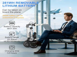 Foldable Electric Tricycle Lightweight Electric Scooter Home Electric Mobility - Silver - Size V1102-143-50902-SLR-36V8A250W