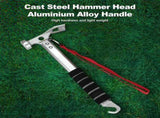 Camping Hammer 3 in 1 with Tent Stake Puller Grey, 29.5 x 11 cm V1237-ZY-818-205