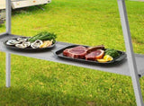 Portable Charcoal Grill Rectangular Folding Stainless Steel BBQ Grill L100xW18cm For Skewer and V985-PORTABLEGRILL
