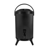 SOGA 12L Stainless Steel Insulated Milk Tea Barrel Hot and Cold Beverage Dispenser Container with VICDISPENSER12LBLK