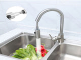 Brass Single Handle Pull Down Brushed Nickel Kitchen Sink Faucet V1294-YM0901-JY16046-02