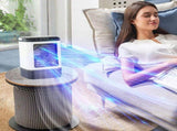 Quiet Portable Water-Cooled Fan 6.56.59.45in, 3 Wind Speeds, Desktop Air Cooler for Home Dorm Desk V1369-AZ3-W-10346