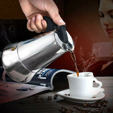 12-Cup Italian Coffee Maker In Stainless Steel, Suitable For All Types Of Hobs, 12 Cups V1188-MS-227-1844