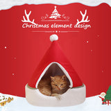 Cat Tent Cave Bed Christmas Tree Cat House Bed Comfortable Triangle Cat Bed Pet Tent House V1294-YM0717-10024924