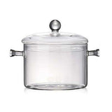 Glass Pasta Noodles Bowls Heat Resistant Glass Cooking Pot with Lid Sauce Pan for Soup Pasta Baby V1294-YM0717-10058990