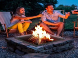 Fire Pit Ring, 36x36 in Outer/30x30 in Inner Diameter, 10inch Height Square Fire Pit Insert, Heavy V952-FXHH30INCH15XENIBV0