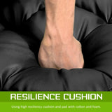 Lounge Couch Sofa Bed Double Seat Leather GEMINI BLACK V274-FT-LS0713-BK