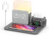 3-in-1 Wireless Charging Station with Alarm Clock V1263-JX-5005
