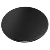 Black Wood Dining Chair Seat Replacement Round Stool Top Cover Durable Design V1370-AZ4-21563