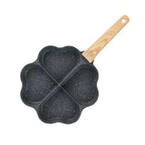 Black Wooden Handle Egg Pan Nonstick Multifunctional Frying Pan for Home Use V1366-AZ2-W-14048
