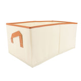 3 Sets Non Woven Fabric Bin PU Wrapped Washable Cloth Storage Baskets with Handle and Bottom Plate V1294-YM0901-3117240303211