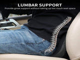 Car Seat Cushion Memory Foam Wedge for Lower Back Support Black, 44 x 23.5 x 9.5 cm V1188-MS-708-014
