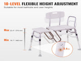 Tub Transfer Bench Bathtub Shower Seat for Senior Height Adjustable 400LBS V952-GDSYGZYTLSLBMPECKV0