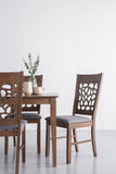 ALLEGRO Dining Table 6x ASBEL Dining Chair - 7 Piece Dining Set - Cocoa V656-145077-241360