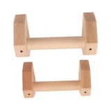 2pcs Wooden Push Up Handles Anti Slip Pushup Bar Handstand Parallettes Bars for Indoor Outdoor 30cm V1294-YM0703-3117230052112