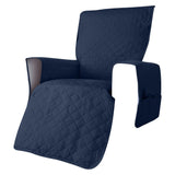 Waterproof Recliner Cover,Reversible Sofa Cover with Elastic Adjustable Strap & 6 Side Storage Bag, V1366-AZ2-W-26654
