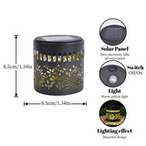 Solar-Powered Wrought Iron Sunflower-Patterned Openwork Projection Courtyard and Garden Mood V1265-AU-TAOGUAN-2