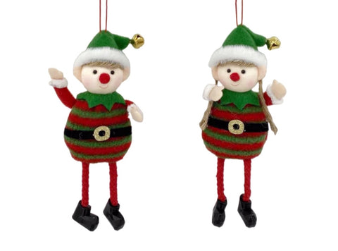 bulk 24 Xmas Hanging Snowman Assort 17cm V637-XMS31216