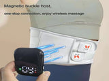 Dark Blue Wireless Heated Waist Massager with Lumbar Support - Smart Back Pain Relief Device V888-ELOSUNG13448