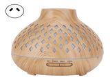 400ml Light Wood Grain Air Diffuser Electric Aroma Humidifier with Ambient Night Lamp 100240VAU V1294-YM0721-3113210017714