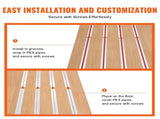 PEX Heat Transfer Plates 1.2m, Radiant Heat Plates for 19mm PEX Pipe, Durable Aluminum & Easy V952-LZCRBSY34PEXAAKLQV0