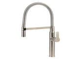 Brushed Nickel Kitchen Sink Basin Mixer 360 Swivel Faucet Tap Pull Out Spout SUS V1233-KRD506