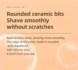 Low-Noise Pet Clipper for Dogs & Cats Quiet Operation Reduces Stress, Rounded Blade Prevents Skin V1106-TMJ002