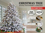 Christabelle 9ft Christmas Tree with Twinkle Lights- Snowy Dorchester 112_NATSD9