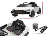 Ride On Car Licensed Audi RS3 Car for Kids 12V Remote Control White RCAR-LS-AURS3-WH