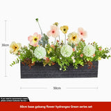 faux potted plant, sunflower, wooden box, home decor, Australia, living room tabletop V1106-112-23547-MLT-17