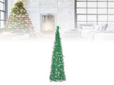 Xmas with Snowmen Green PVC Easy Assembly Space Saving Retractable Foldable Artificial Xmas V1294-YM0901-3115240111711