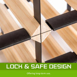 Timber Wine Rack Storage Cellar Organiser 120 Bottle V274-FT-WWR10-120