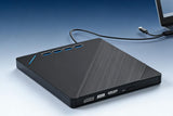 7 in 1 External CD DVD Drive USB 3.0 Burner Writer with Card Reader for Laptop V1263-JX-6360