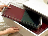 A4 Paper Storage Box Durable Clear Document Organizer Project Box for Magazines Photos Stamps V1294-YM0901-3117240058311