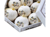 1 Box Decorative Christmas Balls Pendants with Lanyard PC Delicate Craft Festival Balls Pendants V1263-JX-1013