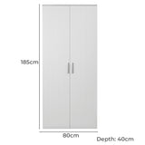 STOCKHOLM UNIVERSAL STORAGE CUPBOARD - VJ PANEL - DECO GOLD HANDLE V164-ECS1VBDG