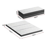 Giselle Foldable Mattress Folding Foam Mattresses Bamboo Queen FOAM-MFM-TRIO-BAM-BK-Q