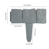 30pcs Landscape Edging Border Plastic Garden Fence Lawn Decorative Border V1294-YM0716-10180449