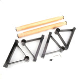 1 Pair Parallettes Set Push-up Parallel Bar Stretch Double Rod Stand Fitness V201-EBA1008BL8AU