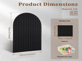 Felt Bulletin Board, High Density Thick Felt, Free Colored Push Pins, Stylish Arched Design, for V1369-AZ3-W-12037