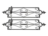2pcs Wall Sconce Candle Holder Hanging Iron Wall Candle Sconce Holder Wall Decorations for Living V1294-YM0703-3115230035111