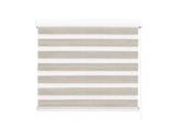 Marlow Blackout Zebra Roller Blind Curtains 150x210 Beige CD1015-150X210-WH