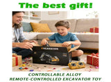 2.4G Remote Control Excavator Alloy Excavator Model Engineering Car Remote Control Car Boy Girl V1102-HEWJ-001
