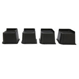 4PCS Bed Risers ABS L Shape Anti Slip Chair Leg Extra Lifts Furniture Riser Stand Blocks for Desk V1294-YM0901-3114230084913