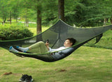 Portable triangular hammock for multiple people, outdoor camping aerial hammock, 3-point design for V1188-MS-313-0697